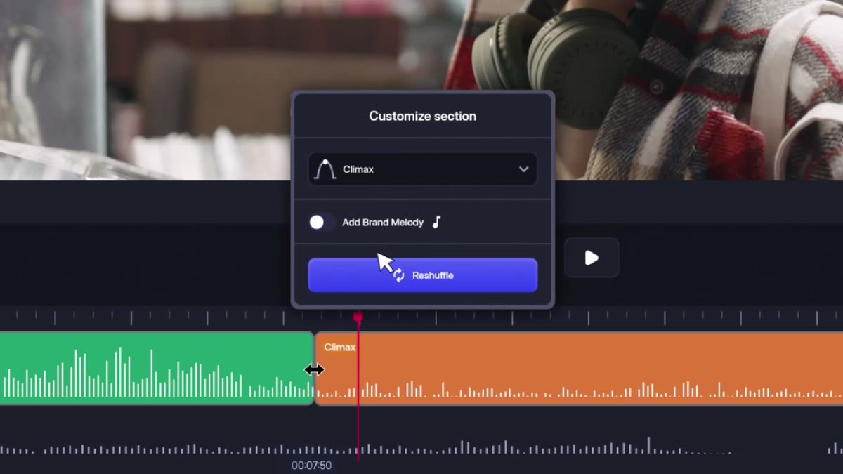 Customize a section